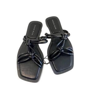 Azalea Wang Stetson Sandal Black - NEW Size 7